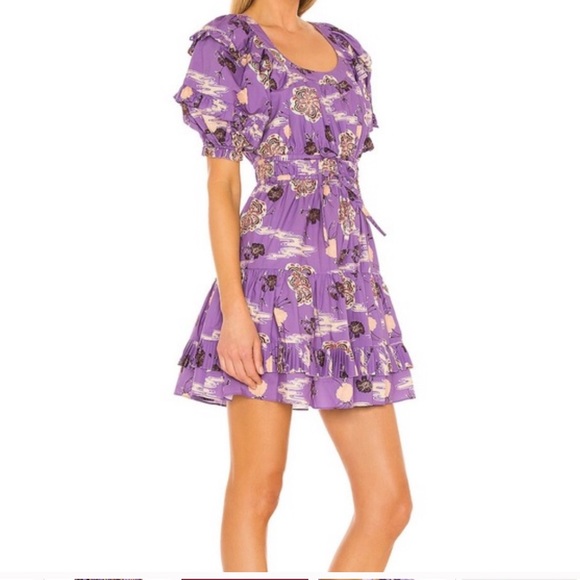 Ulla Johnson sz 2 Naomi Dress Zinnia Purple sz 2 - Picture 2 of 8